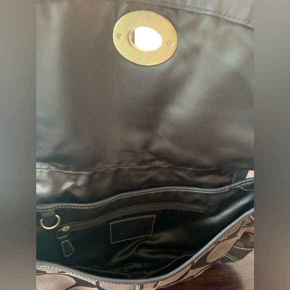 Coach Brown Signature C Ergo Flap Over Shoulder Bag - Picture 5 of 9